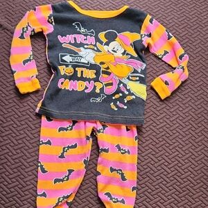 Kids Halloween Pajamas - Black and Orange